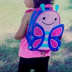 Kids Butterfly Backpack - Pink and Blue